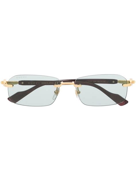 men gucci eye glasses|Gucci rimless glasses for men.